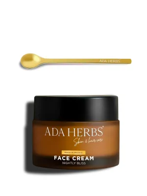 | Night Cream Nightly Bliss with Argan Oil and Honey- Nourishing and Regenerating For All Skin Types - Made in France