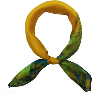 100% Mulberry Silk Scarfs for Women-Lightweight Square Satin Head Scarf-Small Silk Hair Scarf for Sleeping 21"x21"