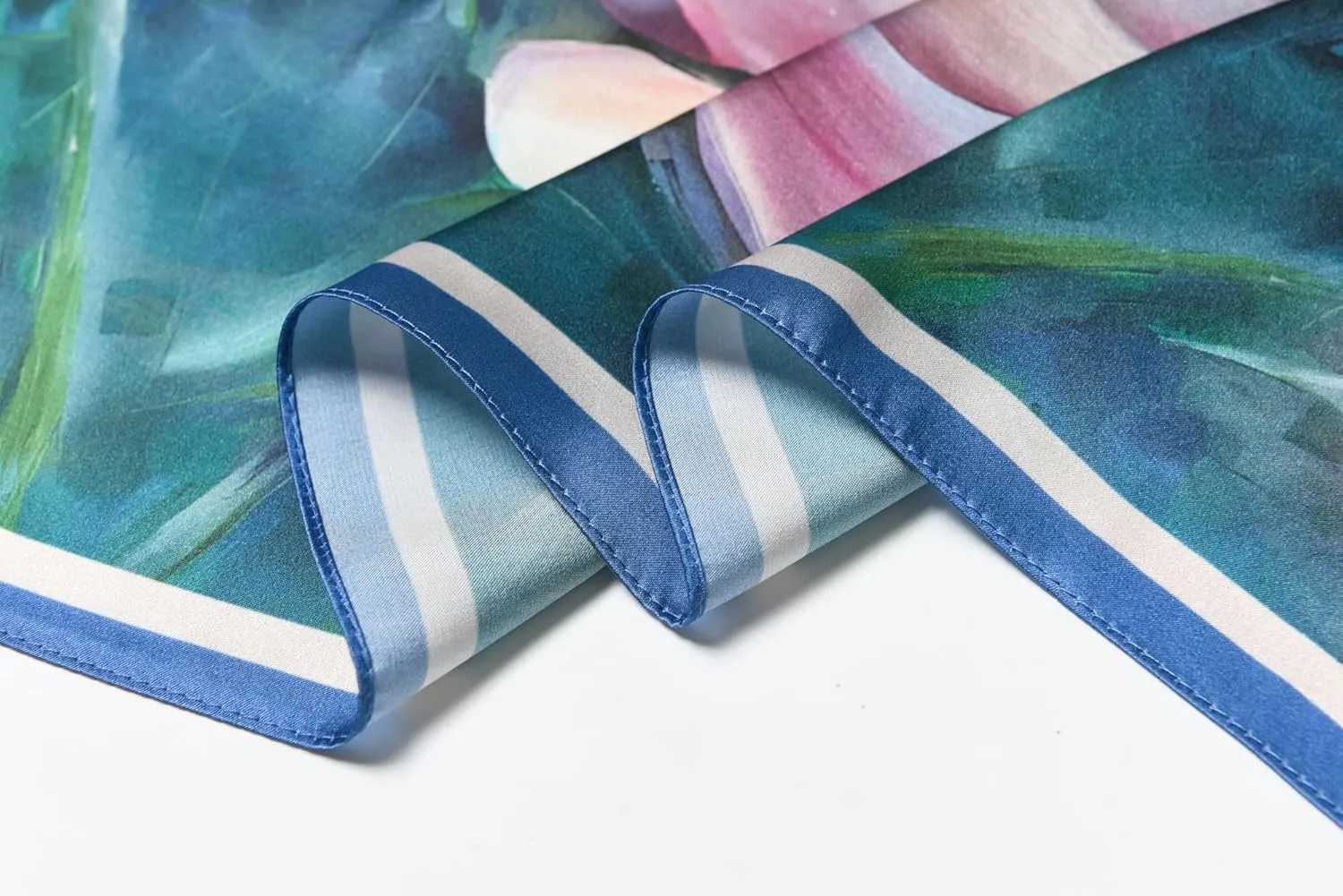 100% Pure Mulberry Silk Scarf 35" Large Square Lightweight Headscarf –Women’s Hair Wraps The shawl-With Gift Packed