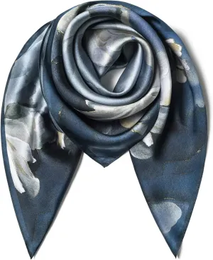 100% Pure Mulberry Silk Scarf 35" Large Square Lightweight Headscarf –Women’s Hair Wraps The shawl-With Gift Packed