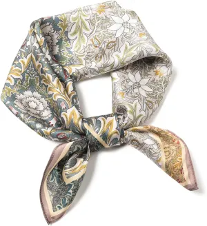 100% Pure Mulberry Silk Square Scarf 25.6" X25.6'' - Head & Neck Scarf for Women, Gift-Packaged