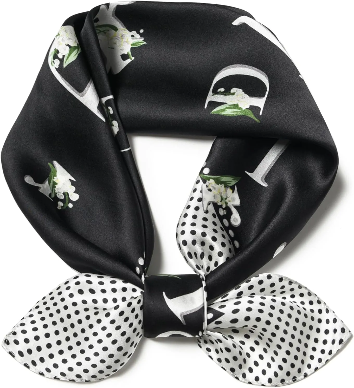 100% Pure Mulberry Silk Square Scarf 25.6" X25.6'' - Head & Neck Scarf for Women, Gift-Packaged