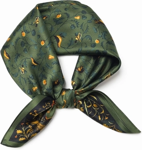 100% Pure Mulberry Silk Square Scarf 25.6" X25.6'' - Head & Neck Scarf for Women, Gift-Packaged