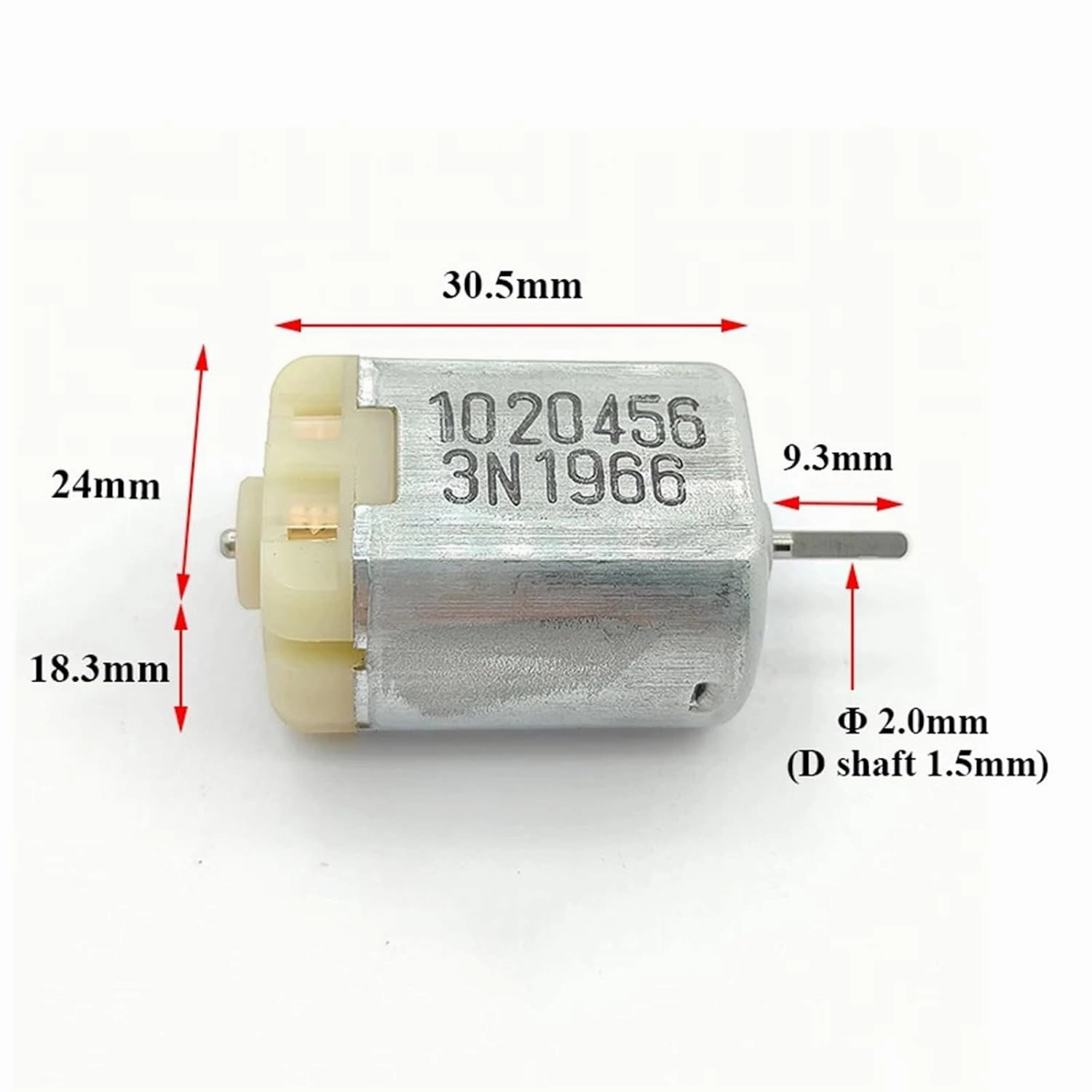 1020456 FC-280SC-20150 Mini 280 Flat Motor DC 12V 24mm Electric Motor D-Shaft for Car Door Lock Actuator Repair Engine 1Pcs