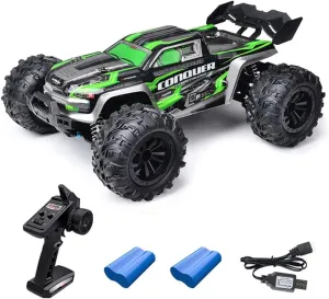 1:16 RC Cars for Adults Kids,38km/h High Speed Remote Control Car, 4WD Hobby Fast RC Trucks,4x4 Off-Road Monster Trucks for Boys, 2.4GHz Electric Vehicle with 2 Batteries