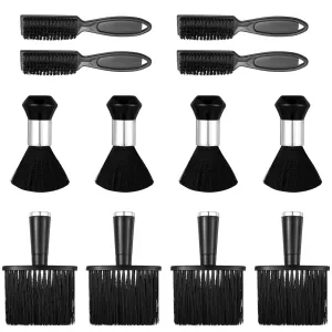 12 Pcs Barber Neck Duster Brush, for Hair Cutting Barber Duster Soft Cleaning Face Brush Styling Fits for Hair Cutting and Home Use