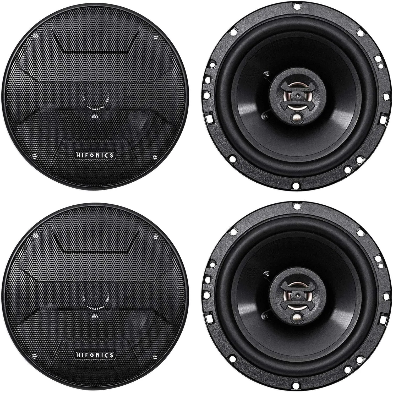 (2) Pair Hifonics ZS653 6.5" 600 Watt Car Stereo Speaker (4 Items)