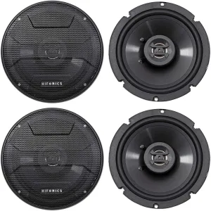 (2) Pair Hifonics ZS65CXS 6.5" 600 Watt Shallow Mount Car Stereo Speaker (4 Items)