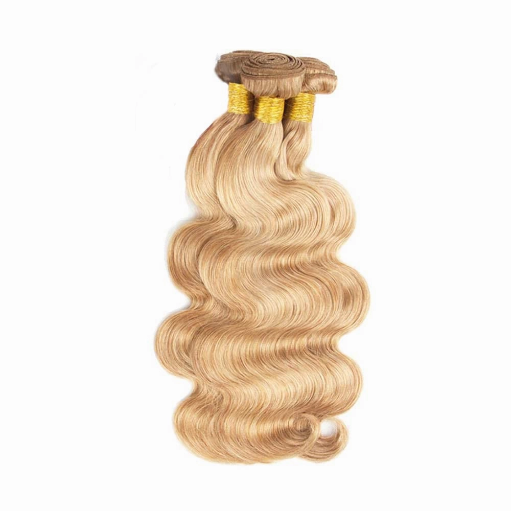 24 26 28 inch P27/613 Honey Blonde Body Wave Bundles Honey Blonde Bundles Human Hair Brazilian Virgin Remy Hair Extensions Double Weft P27/613 Bundles Human Hair Weave Extensions