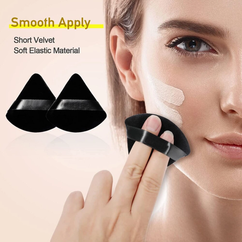 2/6Pcs Triangle Powder Puff Soft