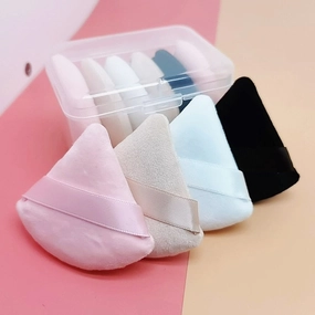 2/6Pcs Triangle Powder Puff Soft