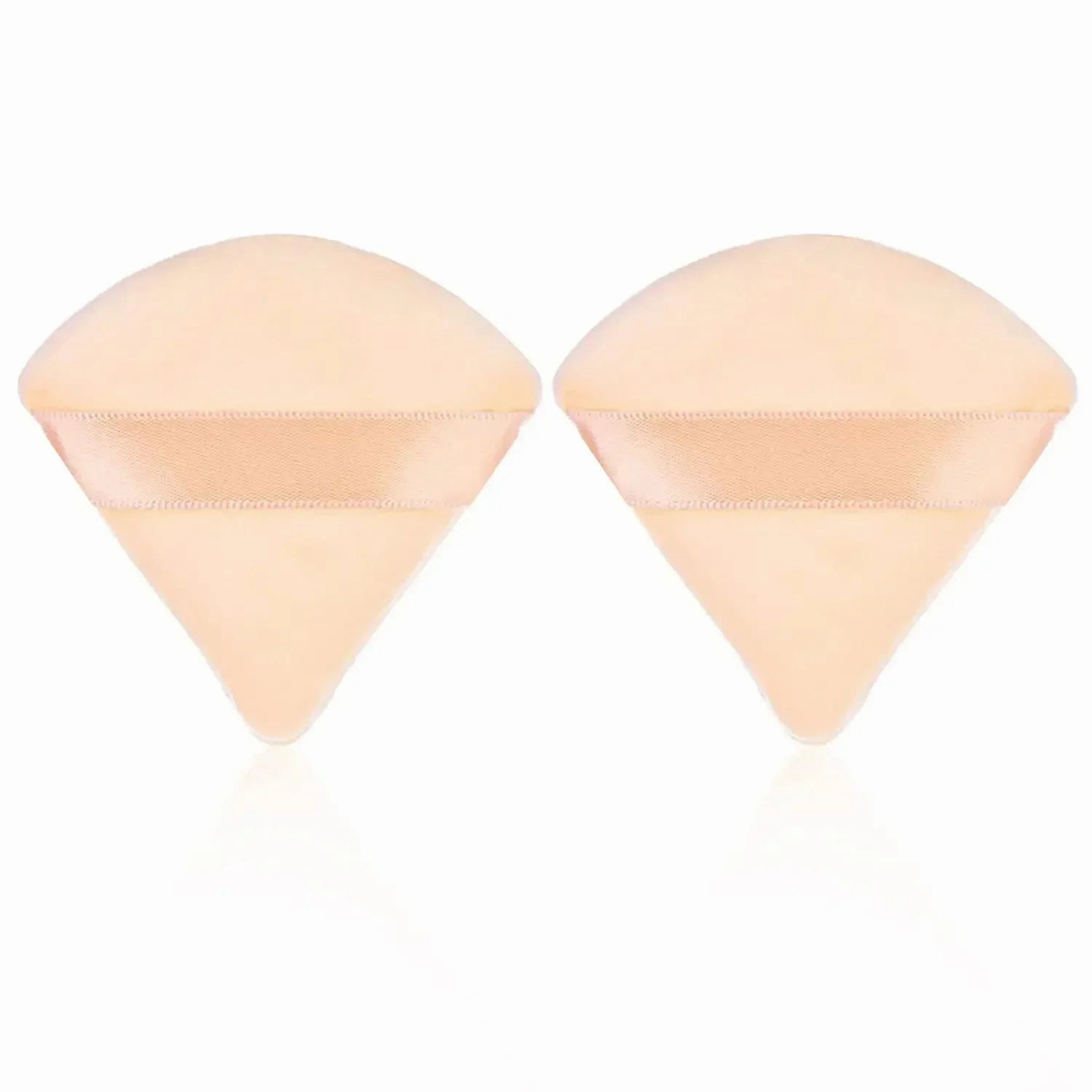 2Pcs Triangle Powder Puff Face Makeup Sponge Soft Velvet Cosmetic Puff Blender Beauty Foundation Sponge Make Up Accessories