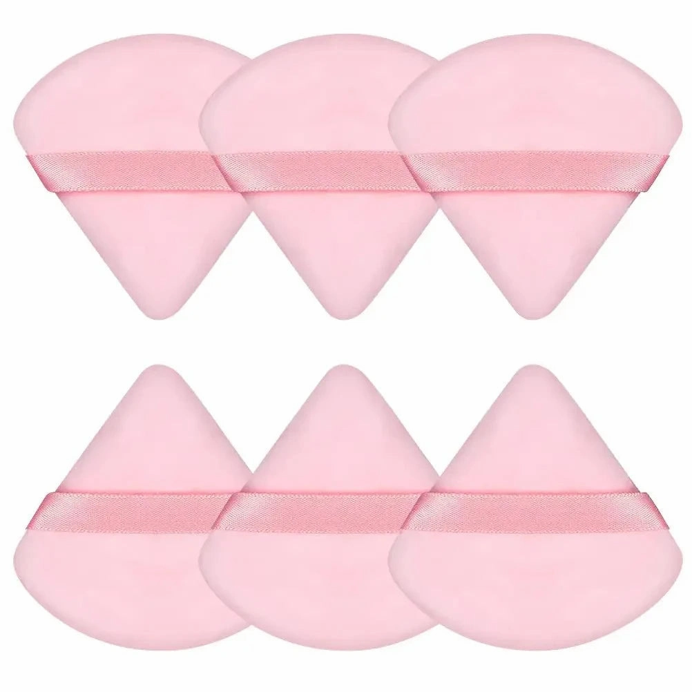 2Pcs Triangle Powder Puff Face Makeup Sponge Soft Velvet Cosmetic Puff Blender Beauty Foundation Sponge Make Up Accessories