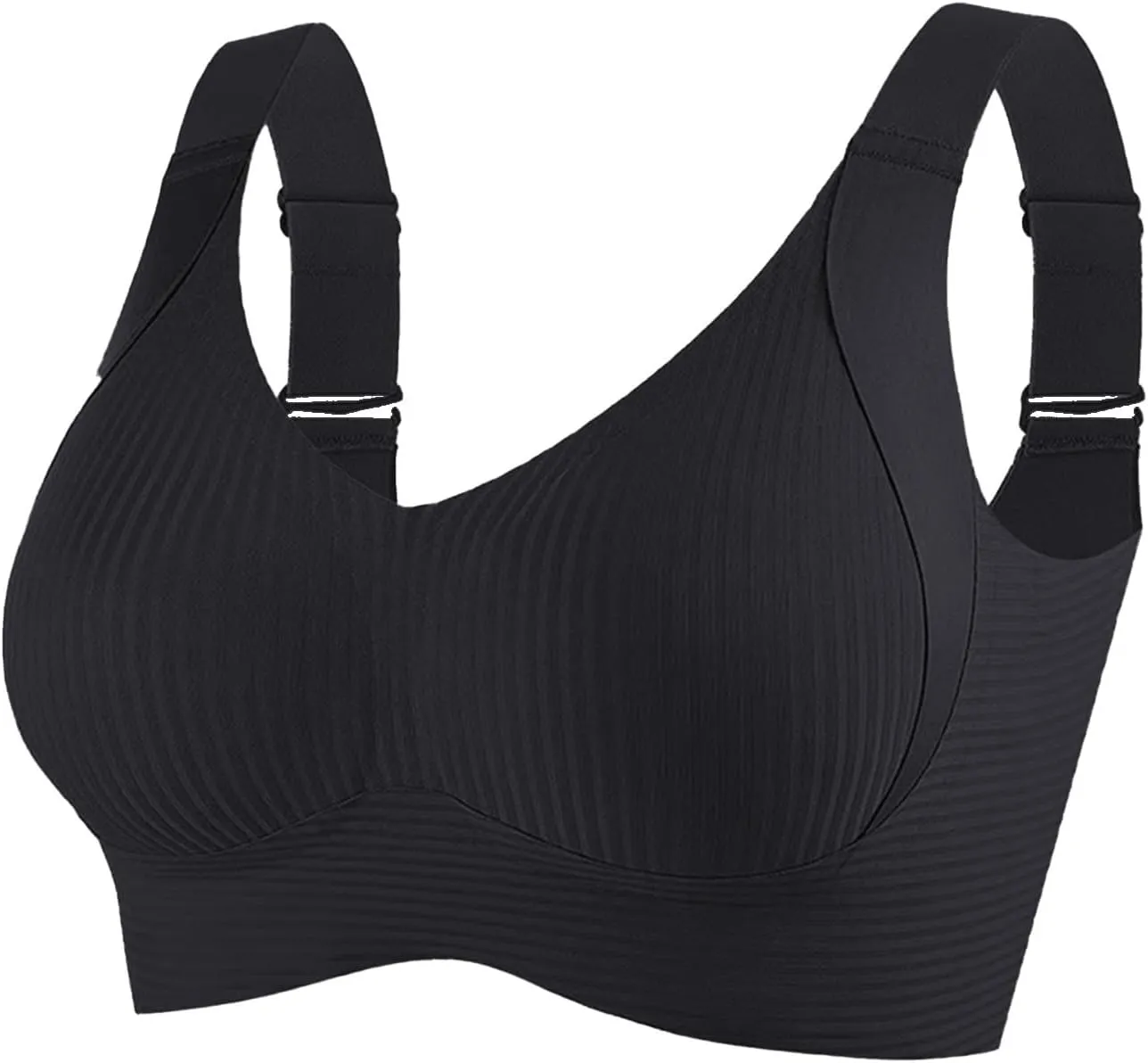 3 Pack Sports Bra for Women High Impact High Support Seamless Bra 2025 Racerback Sports Bras Ribbed Wireless Bras