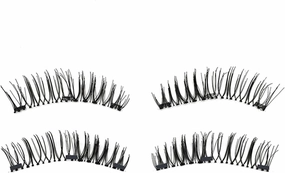 3D Magnetic Eyelashes with 3/4 Magnets Handmade Makeup Mink Eyelashes Extended False Eyelashes Reusable False Eyelashes (Color : CT01 3)