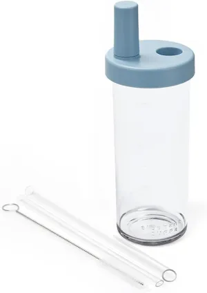 3rd Gen Classic Tumbler, with Two Straws, Used for Daily Life, BPA Free, Leak-Proof, Lightweight, 720ml, Blue