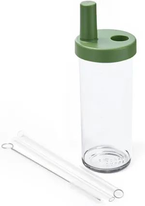 3rd Gen Classic Tumbler, with Two Straws, Used for Daily Life, BPA Free, Leak-Proof, Lightweight, 720ml, Green