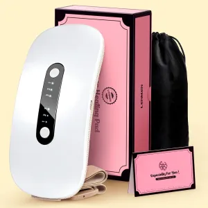3s Heating Portable Heating Pad for Period Cramps, Magnetic Therapy Heating Pad Relieve Menstrual Back Belly Pain, Mother’s Day Gift for Women Wireless Heating Pads with 3 Heat Levels 3 Massage Modes