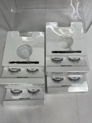 (4) Ardell Magnetic 110 False Lash Black Natural Look 4 Pairs Lash Only