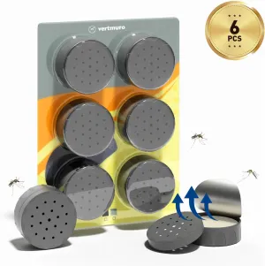 6 Count Mosquito Repellent, Natural Mosquito Repellent Outdoor Carry, Gray