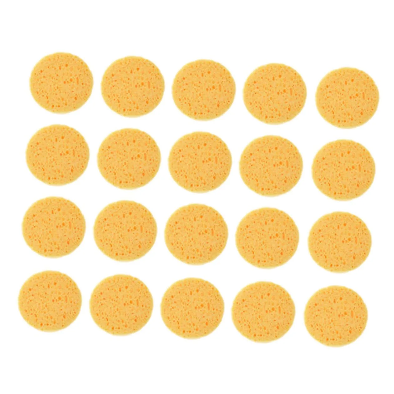 60pcs Velvet Makeup Powder Puff Face for Powder Rounded Tip Reusable Washable Natural Makeup Remover Pads