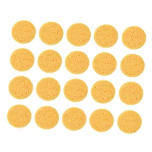 60pcs Velvet Makeup Powder Puff Face for Powder Rounded Tip Reusable Washable Natural Makeup Remover Pads