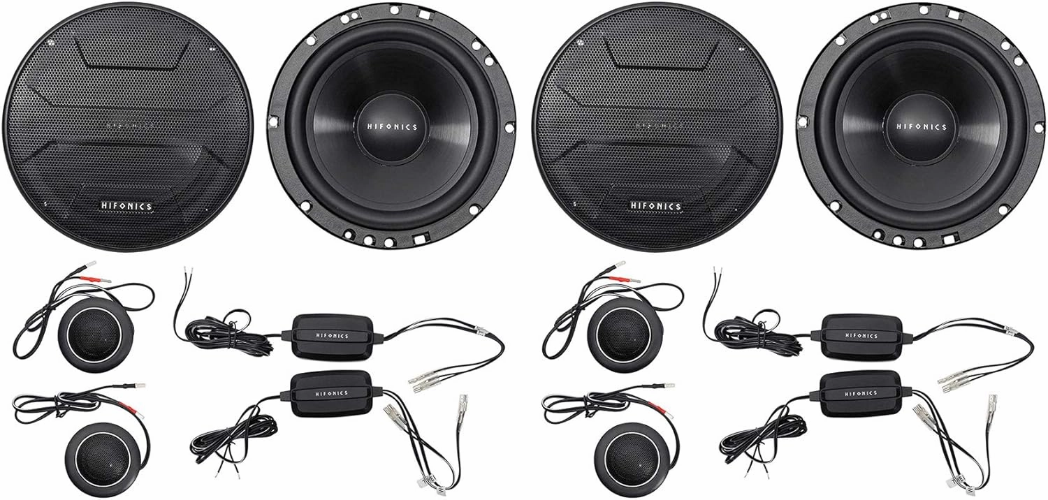 (2) Pair Hifonics ZS65C 6.5" 400 Watt Component Car Audio Speaker (4 Items)
