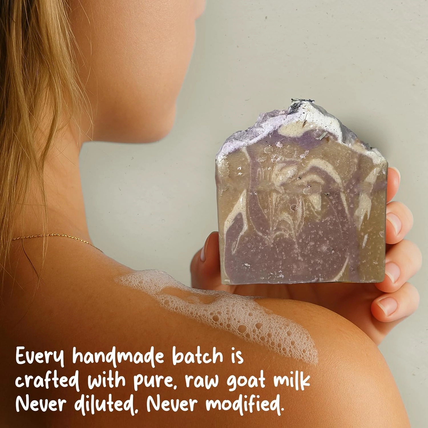 – Goat Milk Soap Bar for Face & Body | Lavender Mint Soap with Essential Oils & Fragrance Oils | Moisturizing Vitamin-Rich Skincare – Lavender Mint 3 Pack