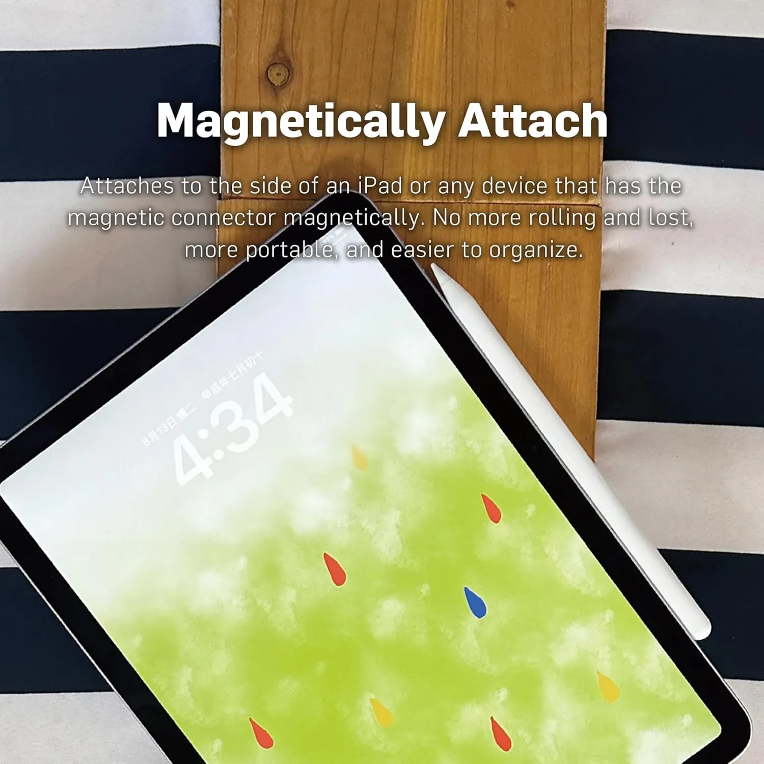 Adonit SE2(White) Magnetic Palm Rejection Stylus - Compatible with iPad 6-10, Mini 5-6, Air 3-6, Pro 11-13