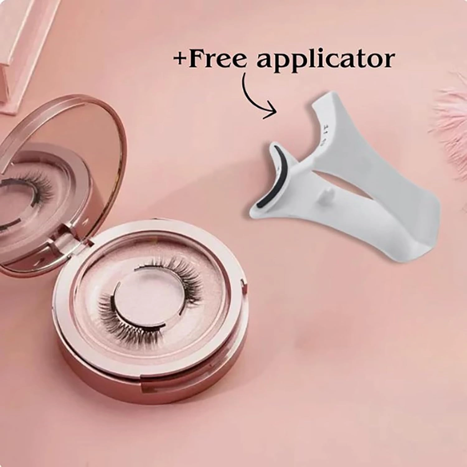 Aerliss Magnetic Lashes, Magnetic Lashes with Applicator, Reusable Magnetic Eyelashes Natural Look, Magnetic Lashes No Glue or Liner Needed, Flawless Magnetic Eyelashes (Natural Fuller)