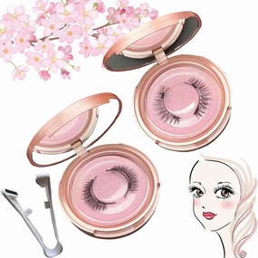 Aerliss Magnetic Lashes, Magnetic Lashes with Applicator, Reusable Magnetic Eyelashes Natural Look, Magnetic Lashes No Glue or Liner Needed, Flawless Magnetic Eyelashes (Natural Fuller)