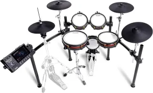 Alesis Strata Core Electric Drum Set with Touchscreen, Triple Zone Cymbals, Active Magnetic Hi-Hat, Dual Zone Mesh Heads, 8" Kick, 144K Multi-Channel Samples