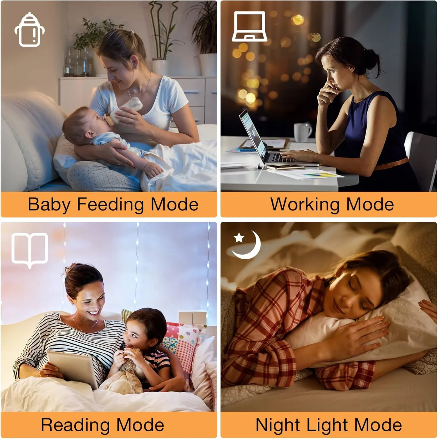 Ambimall 64'' Floor Lamps for Living Room with Remote Control and Stepless Dimmable Colors Temperature & Brightness, 9W Bulb Included(Beige Lampshade & Silver Pole)