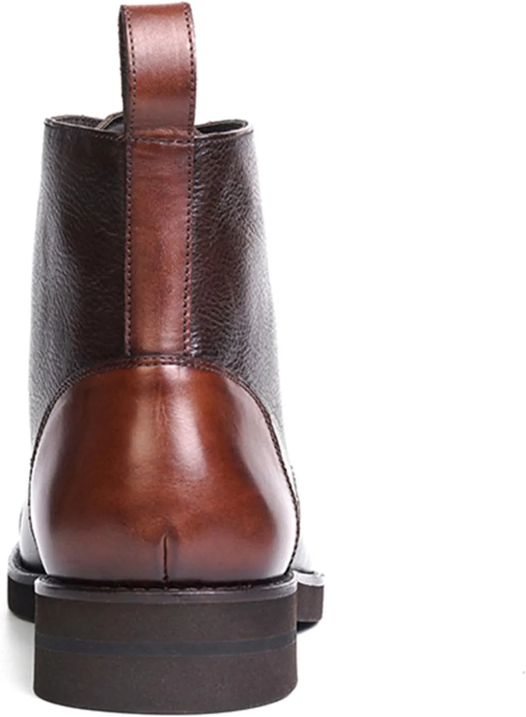 Anthony Veer James Lace-up Boots for Men | Full Grain Calfskin Leather | Studded Rubber Outsole | Ortholite Cushion Comfort Footbed | Blake Stitch Construction | Flat Waxed Laces | Black
