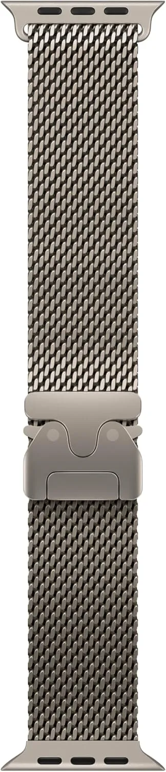 Apple Watch Band - Milanese Loop (49mm) - Natural Titanium - Small