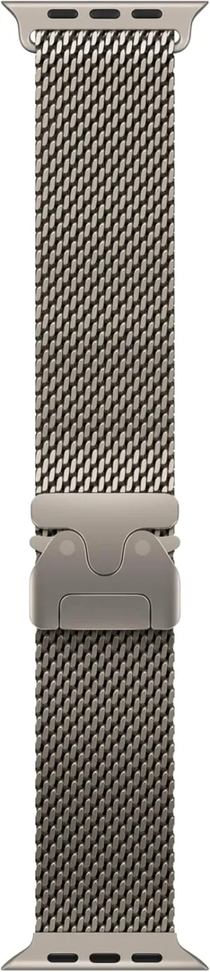 Apple Watch Band - Milanese Loop (49mm) - Natural Titanium - Small
