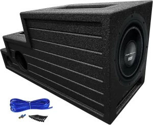 Audiosavings Bundle: (1) Power Acoustik BAMF-122 12" Car Audio Subwoofer DVC Bundle with (1) Complete Single Sub Kit Speaker & (1) Rockville REC135 Vented Bed Lined 12" Console Subwoofer (Items 3)