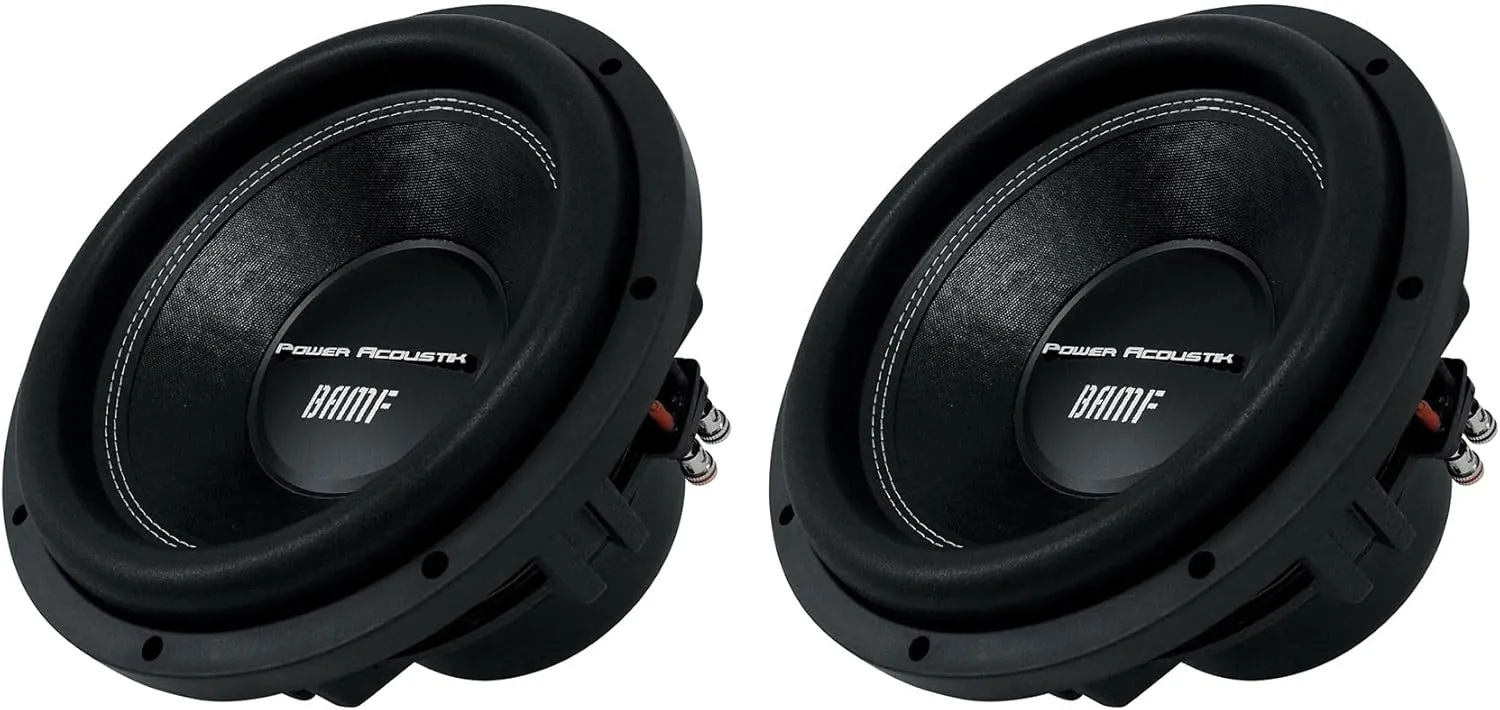 Audiosavings Bundle: (2) Power Acoustik BAMF-122 12" 3500 Watt Car Audio Subwoofer DVC 2-Ohm Sub