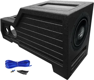 Audiosavings Bundle:(1) Power Acoustik BAMF-122 12" Car Audio Subwoofer DVC Sub Bundle with (1) Complete Single Sub Box Kit Speaker & (1) Rockville REC138 Center Console Sub Box (Items 3)