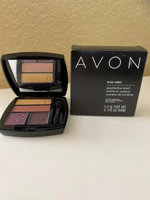 AVON True Color Eyeshadow Quad (Vibrant Spice)