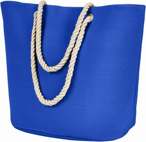 BAGedge Polyester Canvas Rope Tote OS ROYAL