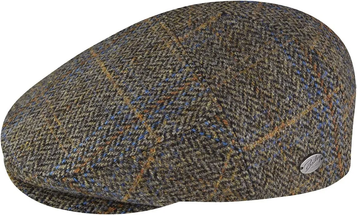 Bailey 1922 Lou Contour Cap - Navy Plaid/XL Ivy Caps & Flat Caps