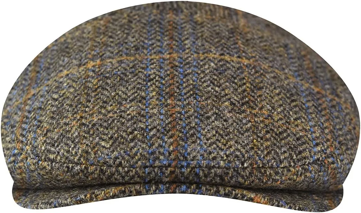 Bailey 1922 Lou Contour Cap - Navy Plaid/XL Ivy Caps & Flat Caps