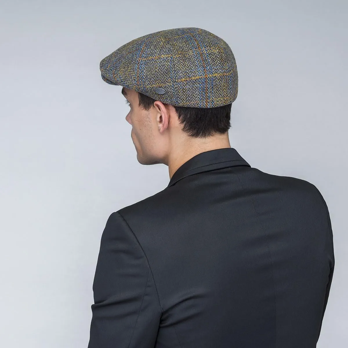 Bailey 1922 Lou Contour Cap - Navy Plaid/XL Ivy Caps & Flat Caps