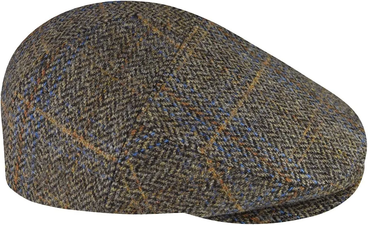 Bailey 1922 Lou Contour Cap - Navy Plaid/XL Ivy Caps & Flat Caps
