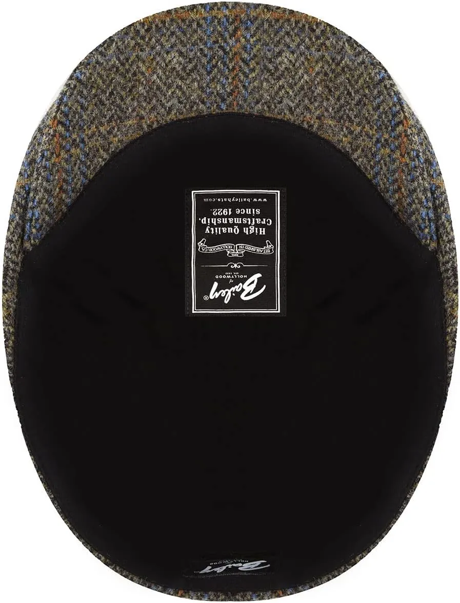Bailey 1922 Lou Contour Cap - Navy Plaid/XL Ivy Caps & Flat Caps