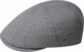 Bailey 1922 Jeth Contour Cap - c/XL Ivy Caps & Flat Caps Chalk Plaid