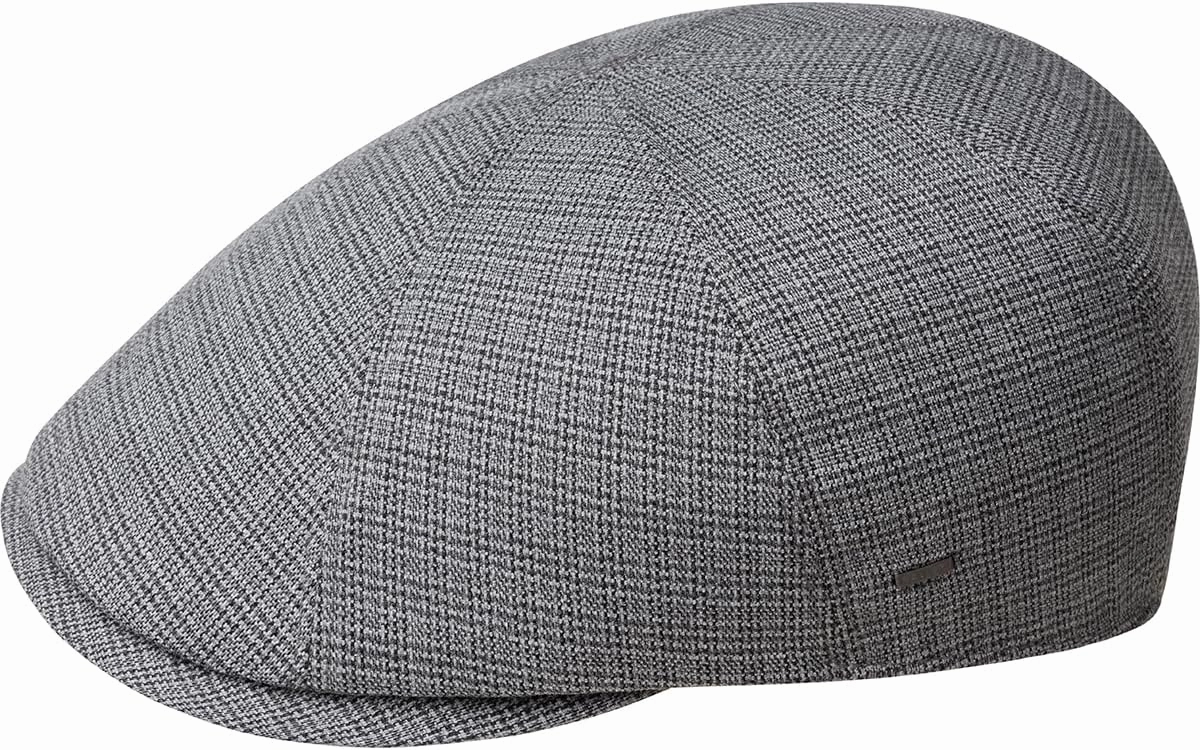 Bailey 1922 Jeth Contour Cap - c/XL Ivy Caps & Flat Caps Chalk Plaid