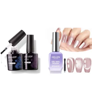 Base and Top Coat & Cat Eye Gel Nail Polish