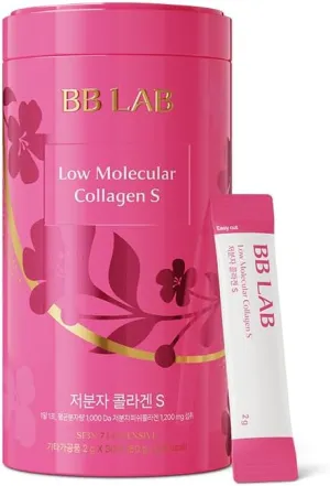 BB LAB Powder Collagen, SF3X-7 Intensive Series, Made in Korea, 30 Sticks (Low Molecular Collagen S), Pink